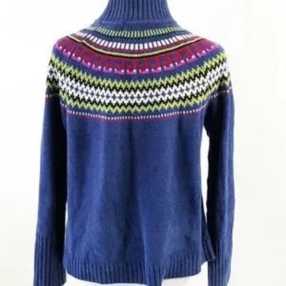 Karen Scott Chenille Sweater Nordic Size Medium Mock Neck - Picture 3 of 5